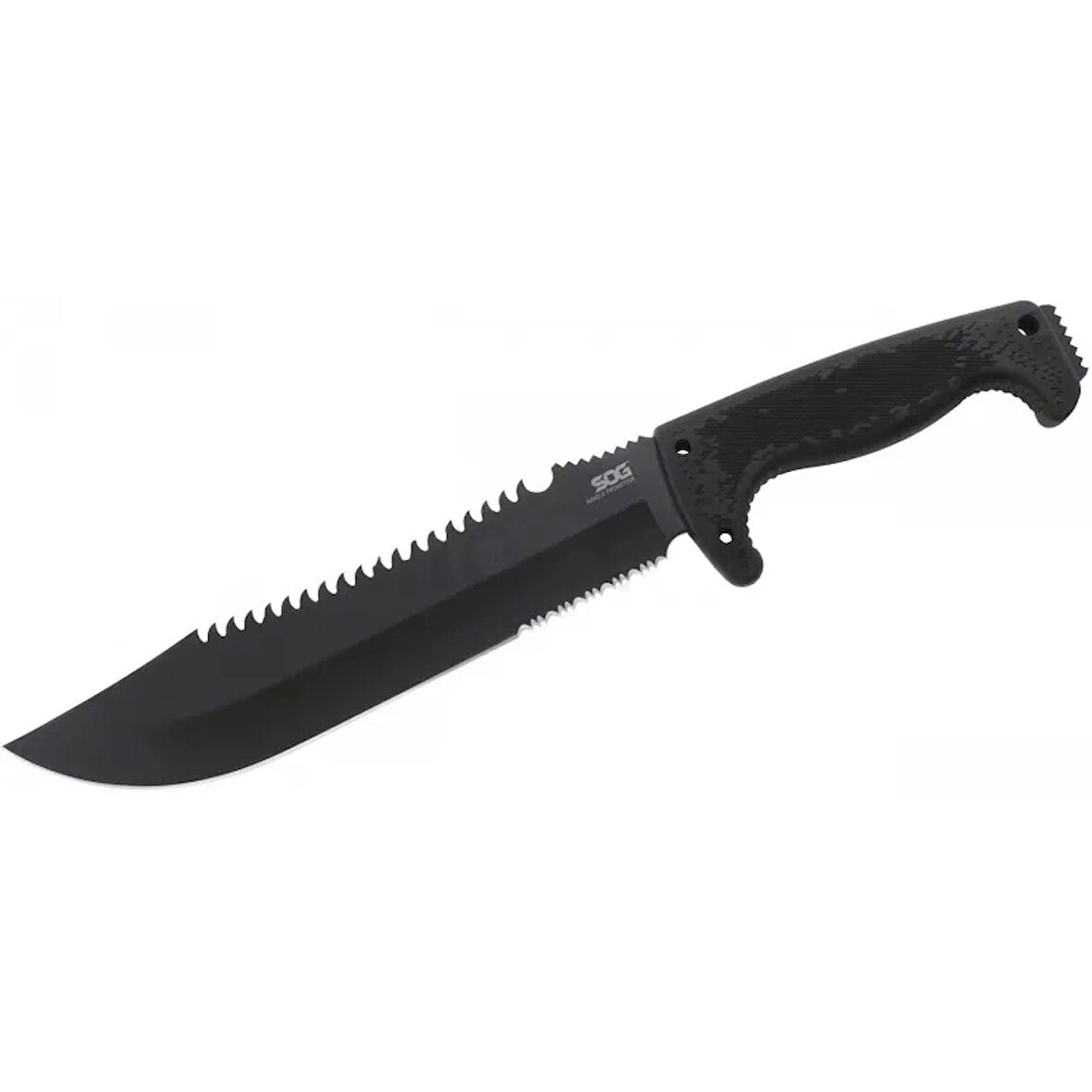 F03t Kamp Tırtıklı Testereli Outdoor Pala / Bıçak 39 Cm - Kauçuk Saplı