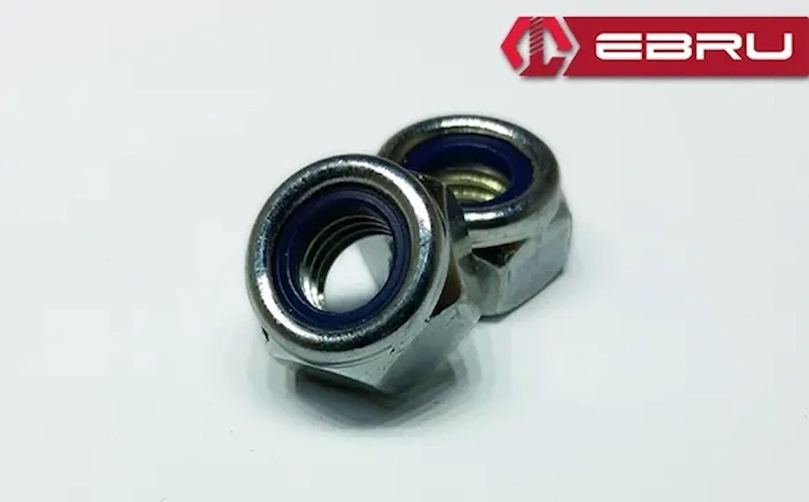 Altıköşe Fiberli Somun M6 - 100 Adet