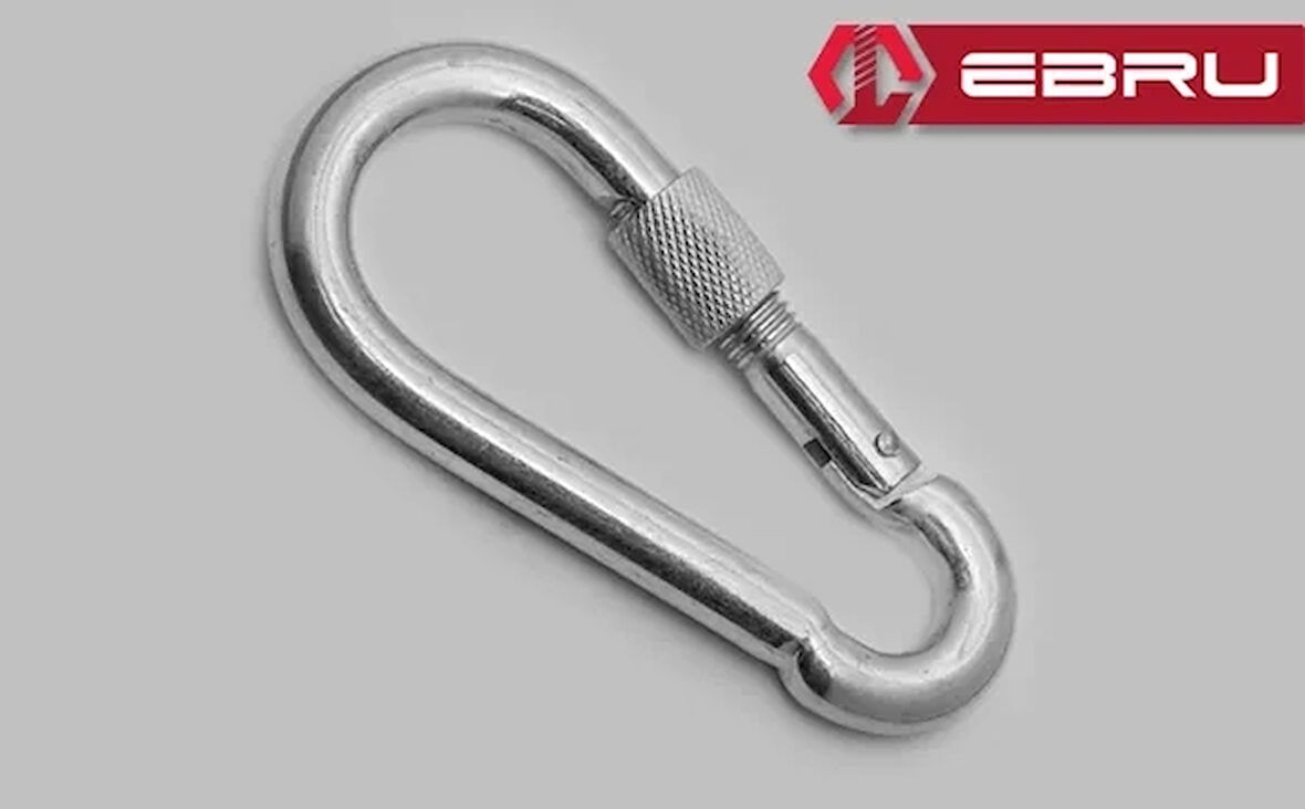 Vidalı Karabina, Kanca, Çengel 10mm - 25 Adet