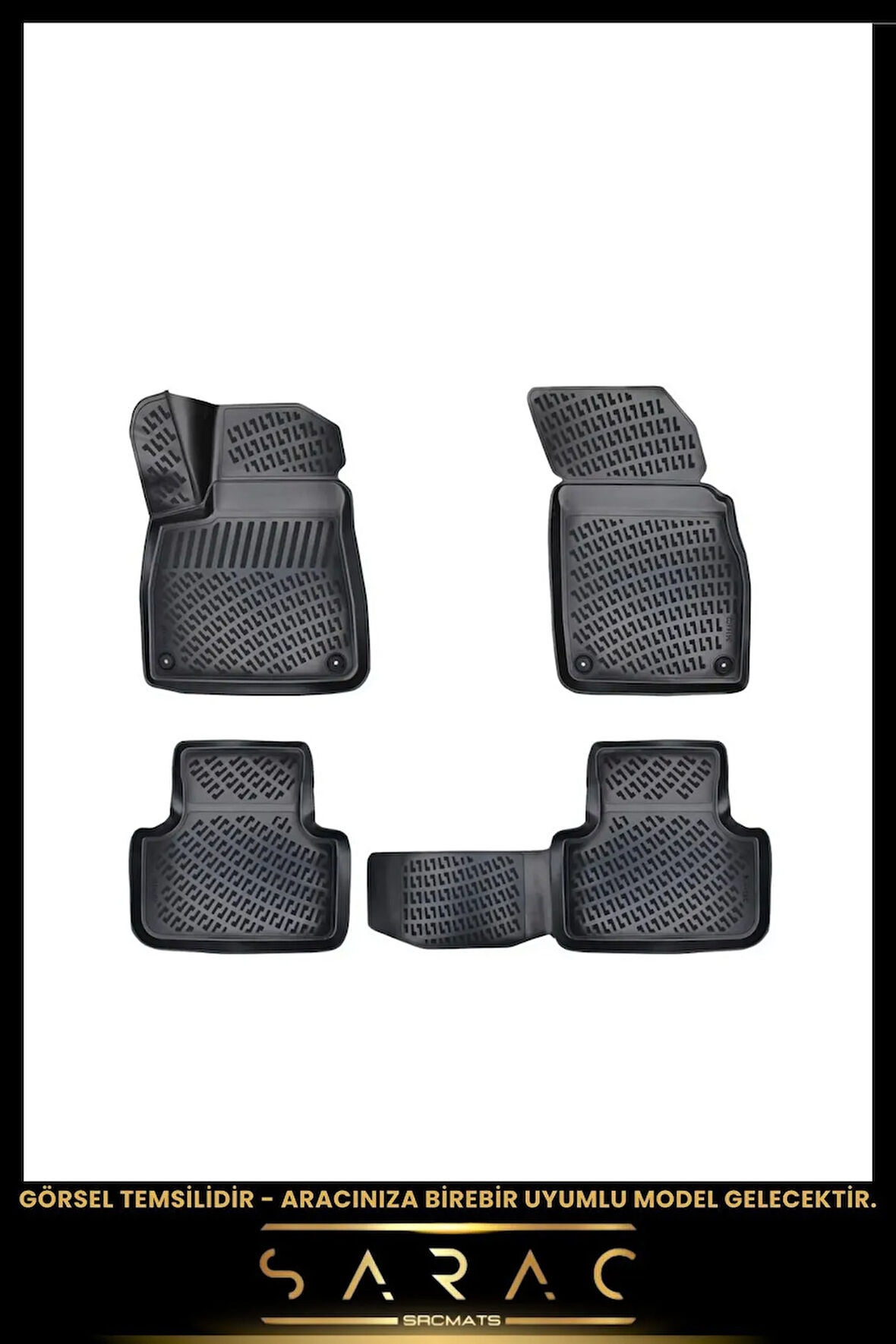 Toyota Hilux 2013 Model Araca Özel 3d Havuzlu Paspas