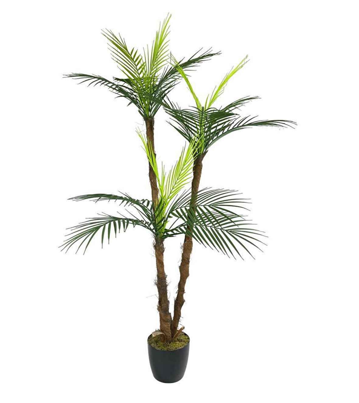 Yapay Ağaç Areka Palmiye 3Katlı 3 Dal 18 Yaprak 130cm Salon Çiçeği Yapay Çiçek
