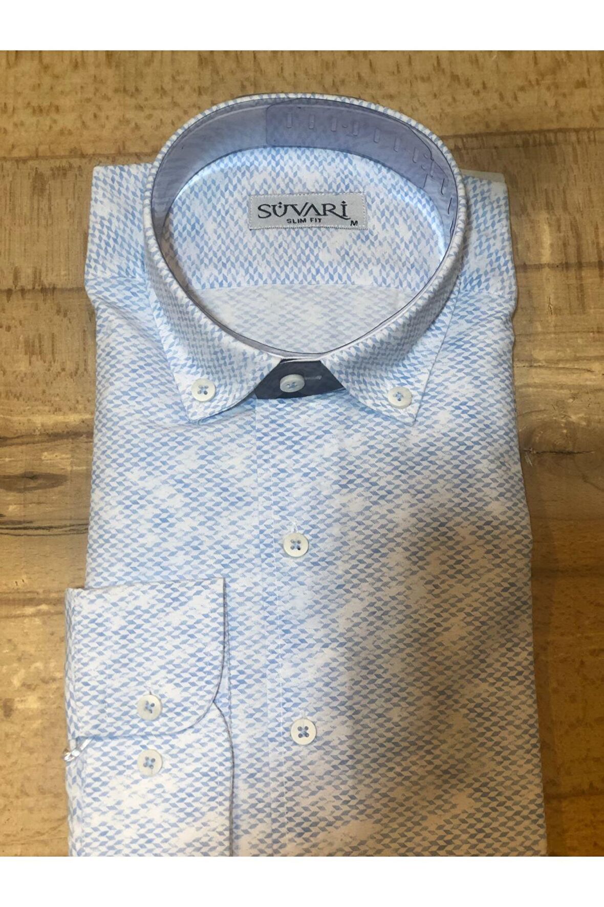 Süvari Classics Slim Fit Pamuklu  Desenli  Gömlek