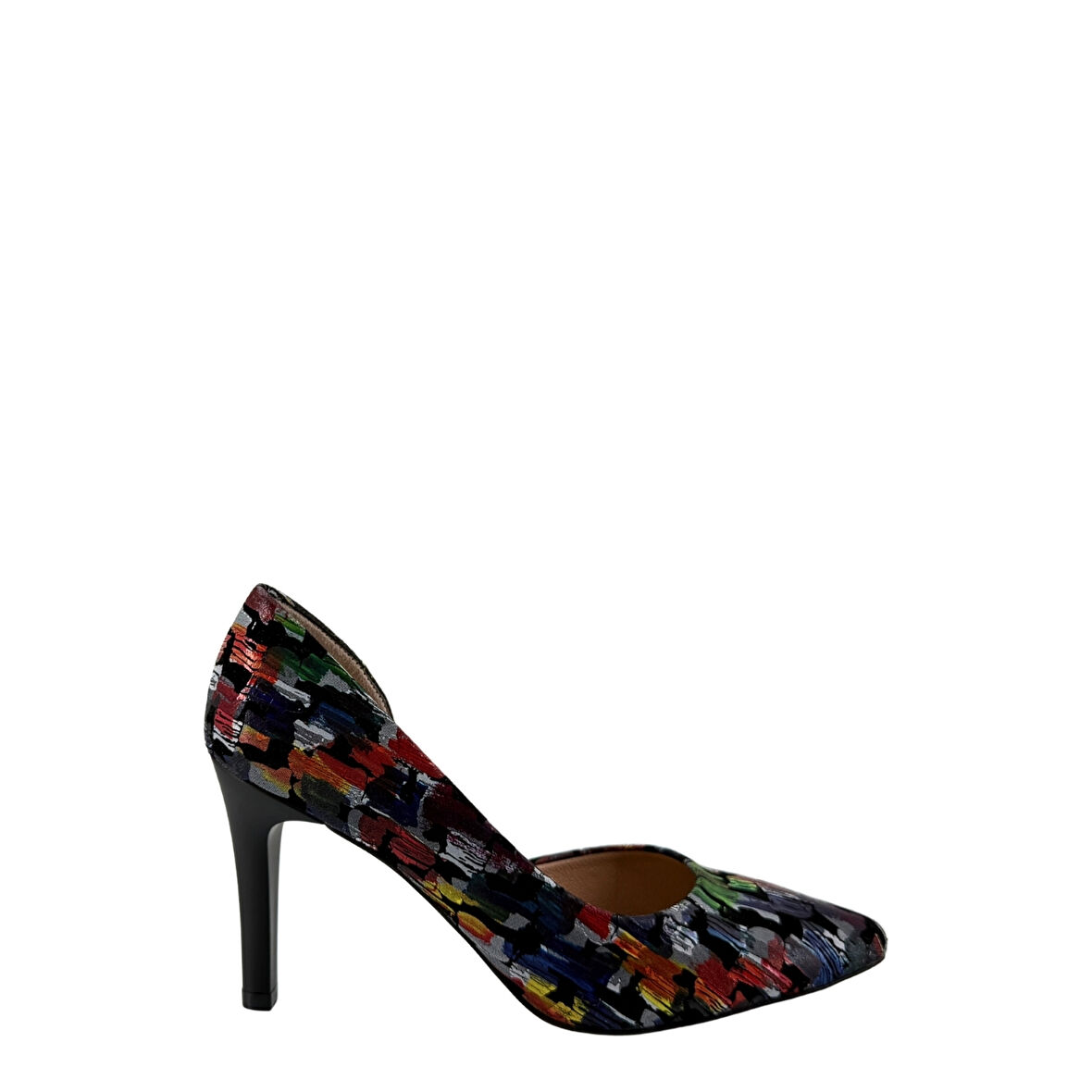  Hobby 27448 Baskılı Deri Stiletto Kadın Ayakkabı