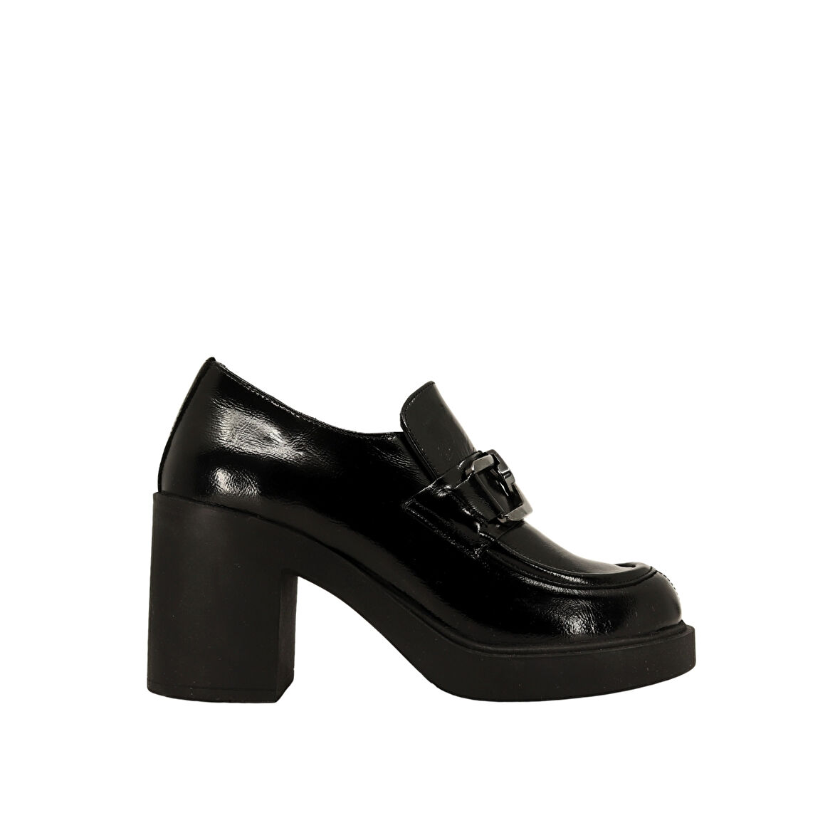 Albini 26101803R  Rugan Deri Kadın Topuklu Loafer Ayakkabı 