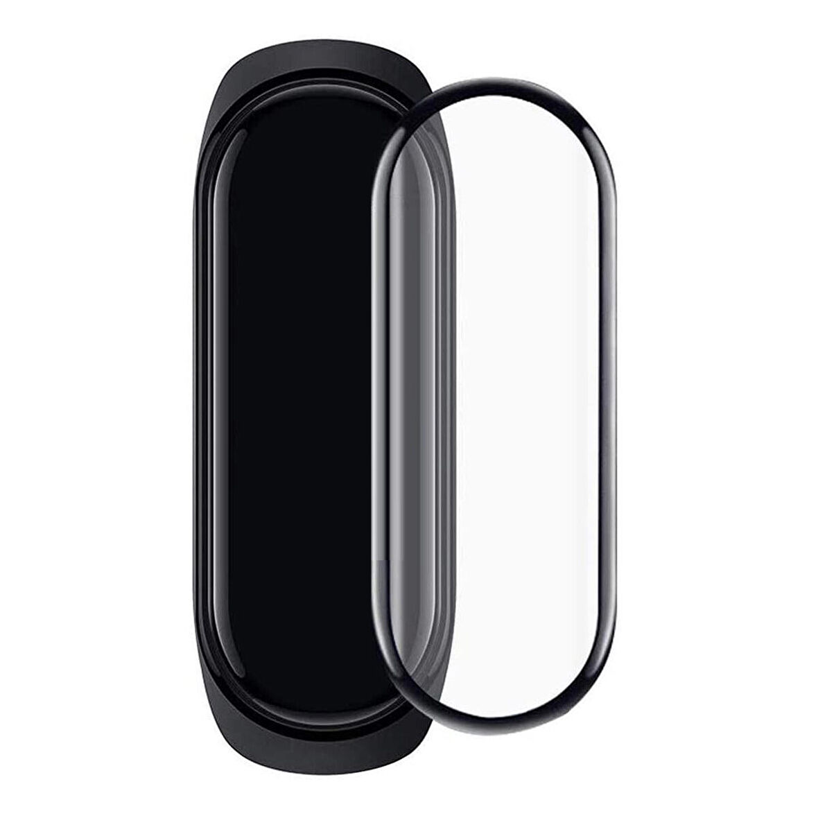 Bufalo Xiaomi Mi Band 3/4 Ekran Koruyucu 3D Kavisli PMMA Nano Siyah Çerçeve