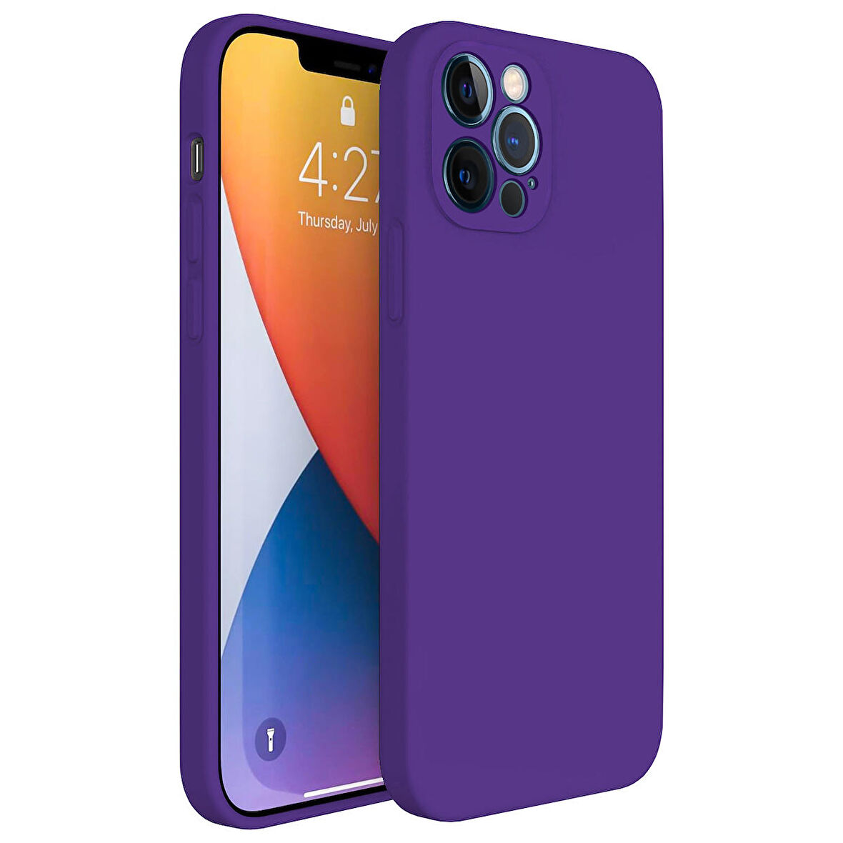 iPhone 13 Pro Max Kılıf FitCase PremiumS Silikon Arka Kapak