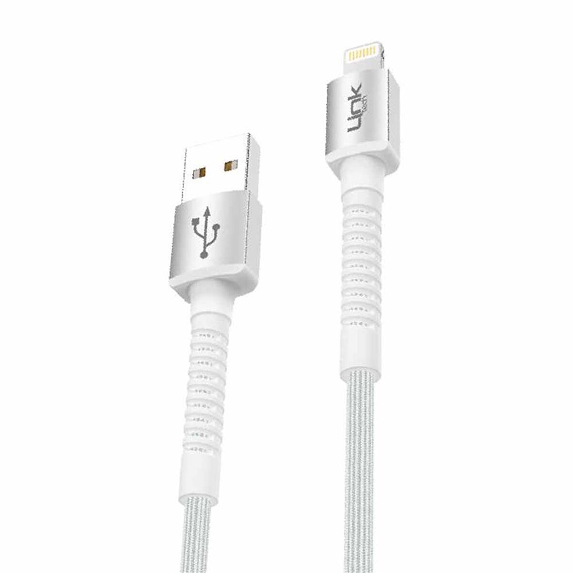 LinkTech K550 Lightning-USB Metal Başlı Data/Şarj Kablosu 3A 1mt