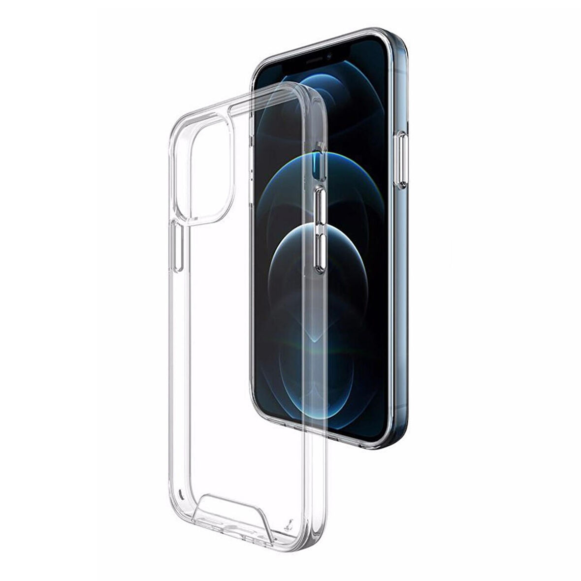 iPhone 11 Pro Kılıf Space Seri Lux Silikon Şeffaf Kapak