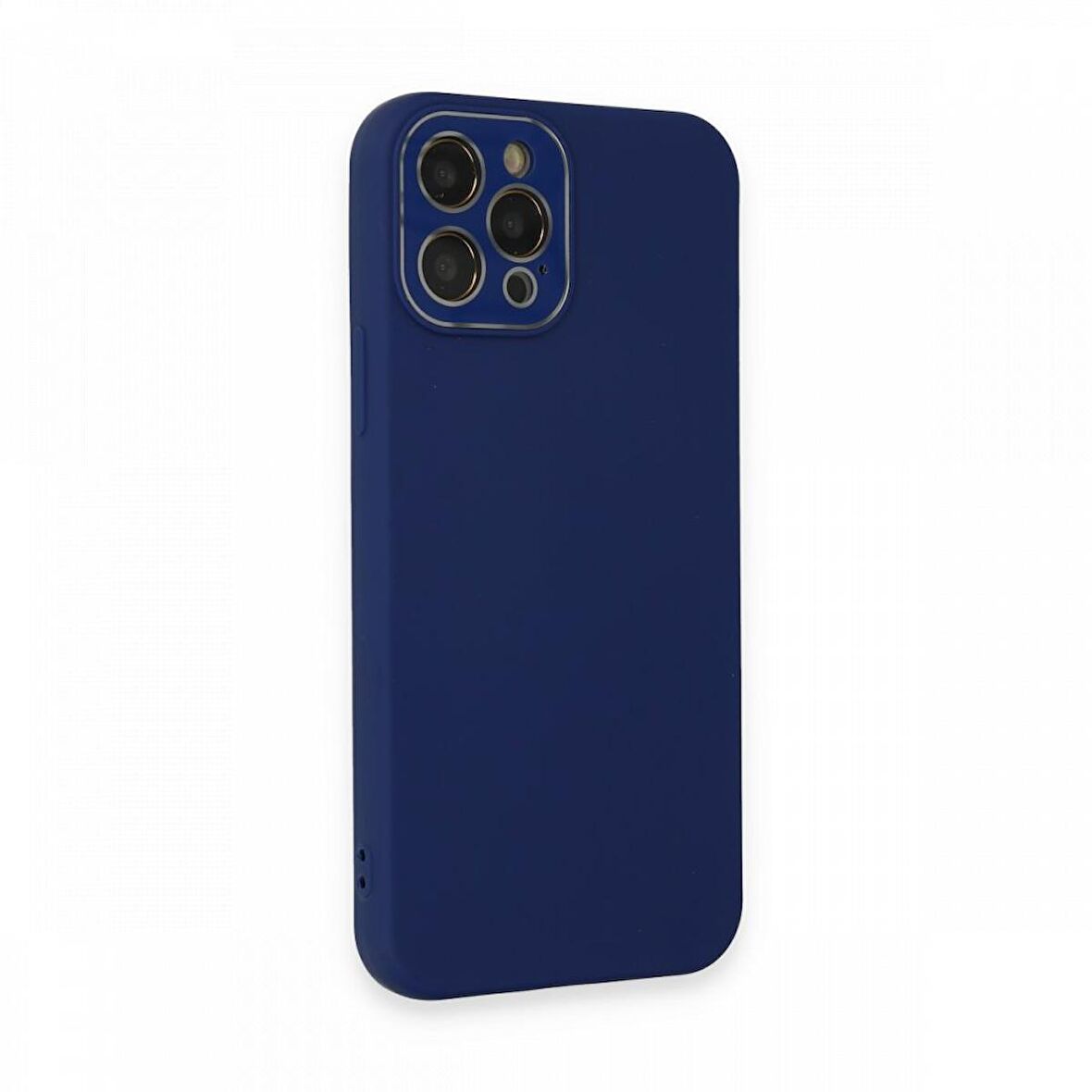 FitCase iPhone 12 Pro Max Glass Kamera Korumalı Lansman Silikon Kapak