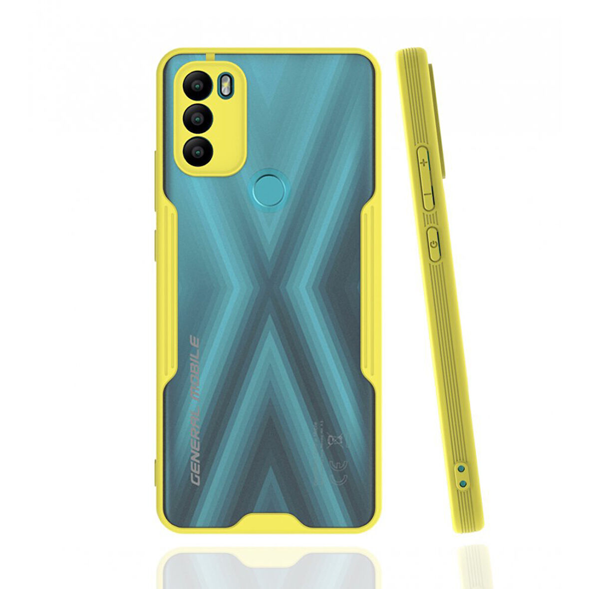General Mobile GM 21 Plus Kılıf Platin Matte Silikon Arka Kapak