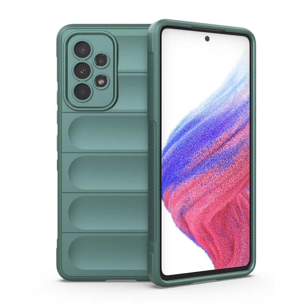 Samsung Galaxy A53 5G Kılıf Optimum Lens Çerçeveli Silikon Kapak