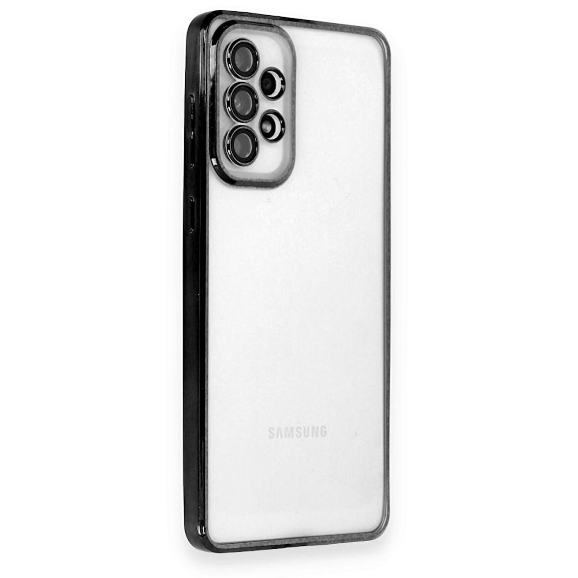 Samsung Galaxy A04s Kılıf Razer Lens Çerçeveli Silikon Kapak