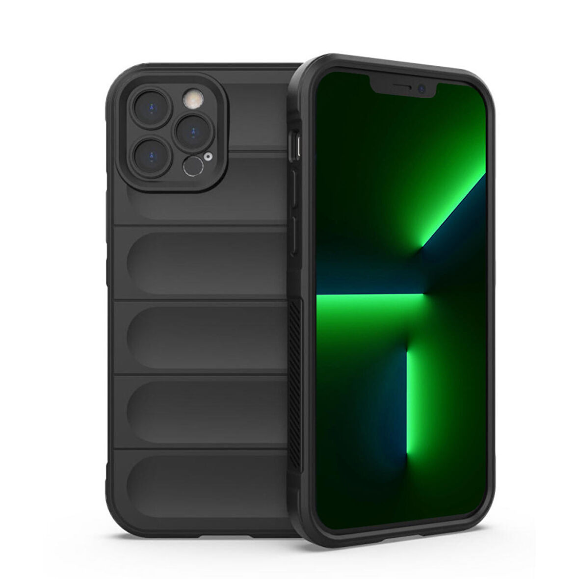 iPhone 13 Pro Max Kılıf Optimum Lens Çerçeveli Silikon Kapak