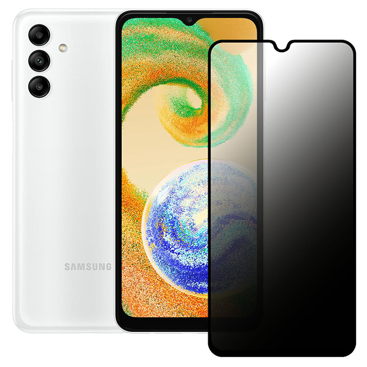 Samsung Galaxy A04s Hayalet Privacy Gizli Cam Ekran Koruyucu 