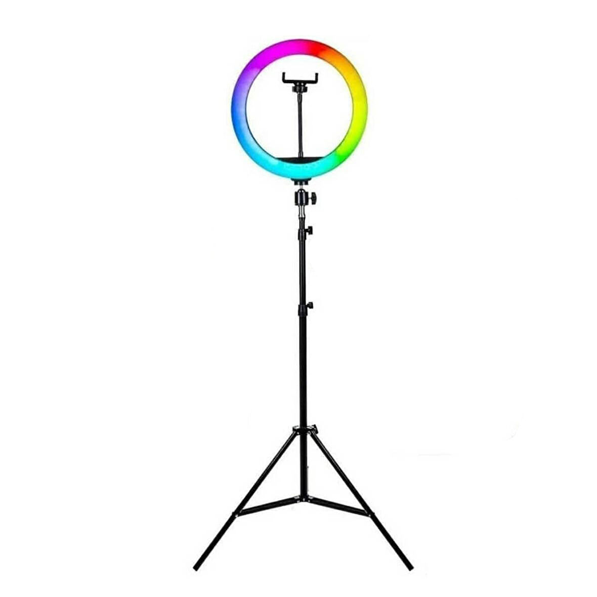 Soft Ring Light MJ33 13" 33cm RGB LED Halka Işık Tripodlu Selfie Işığı