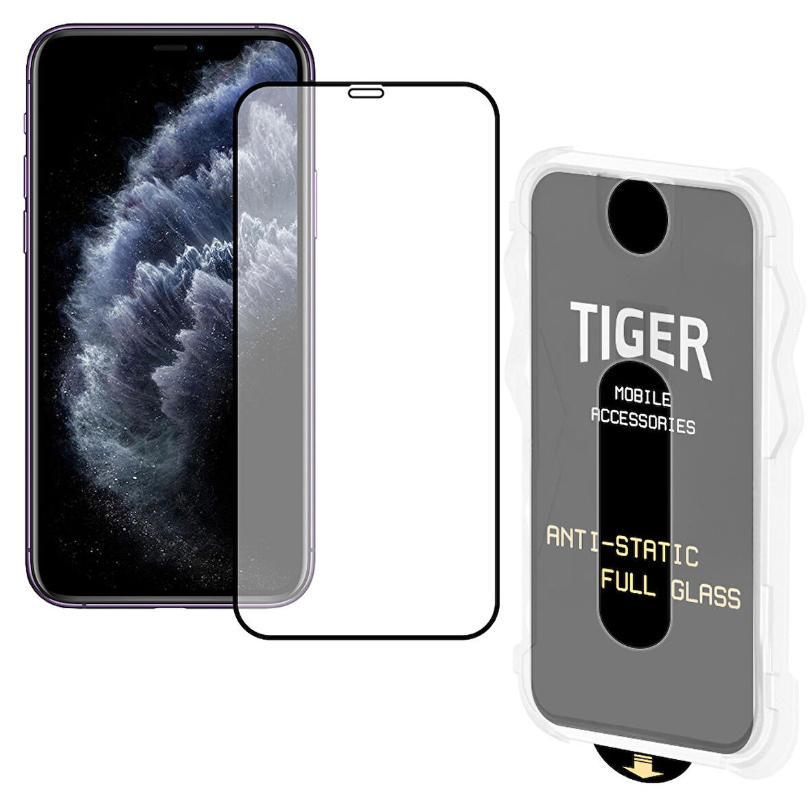 iPhone 11 Pro Kolay Uygulama Aparatlı 5D Magic Box Cam Ekran Koruyucu 