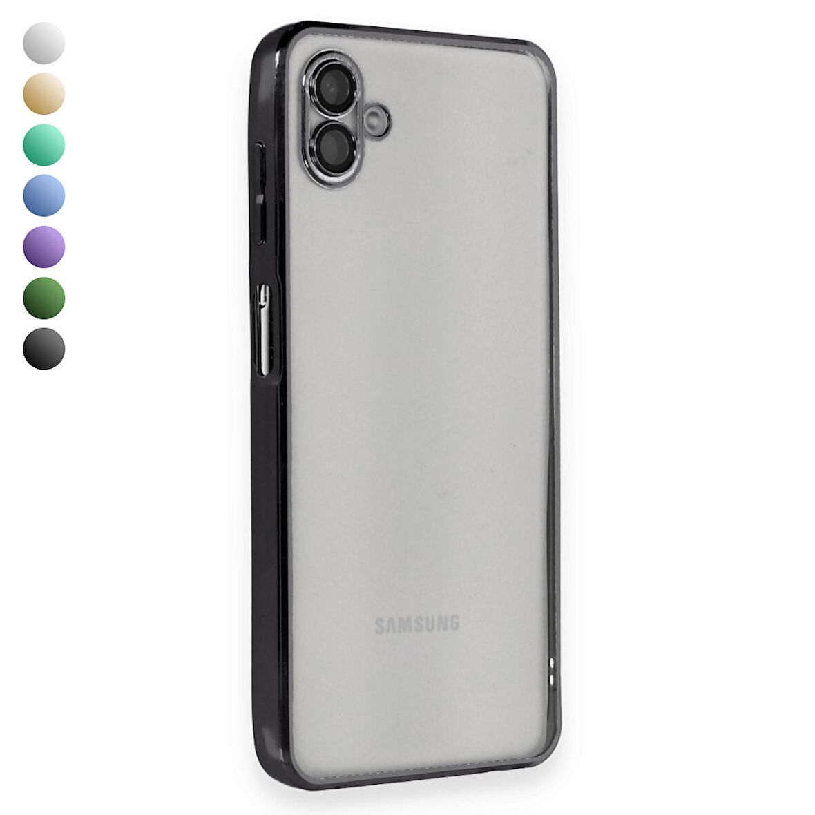 Samsung Galaxy A04 Kılıf Razer Lens Çerçeveli Silikon Kapak