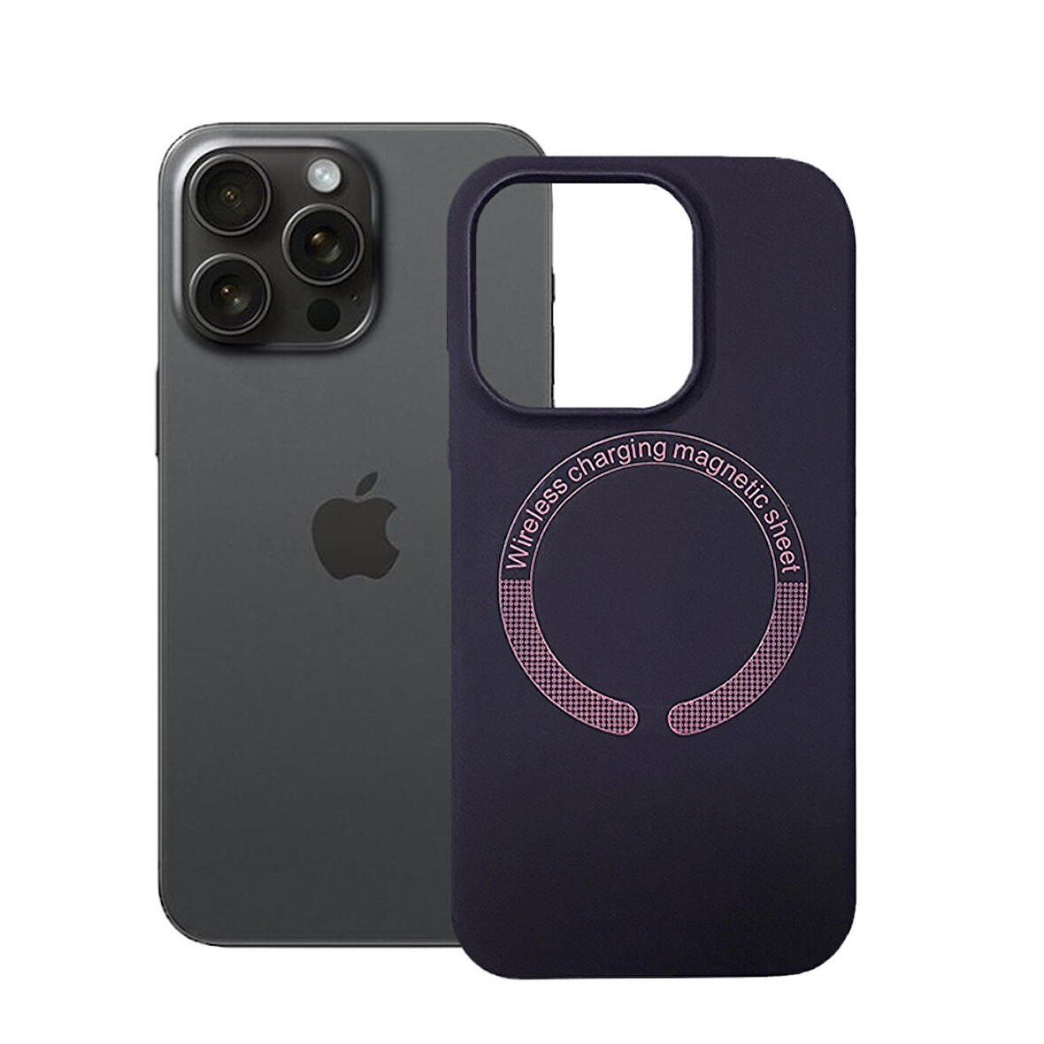 iPhone 15 Pro Max Kılıf Magsafe Özellikli Lansman Silikon Kapak