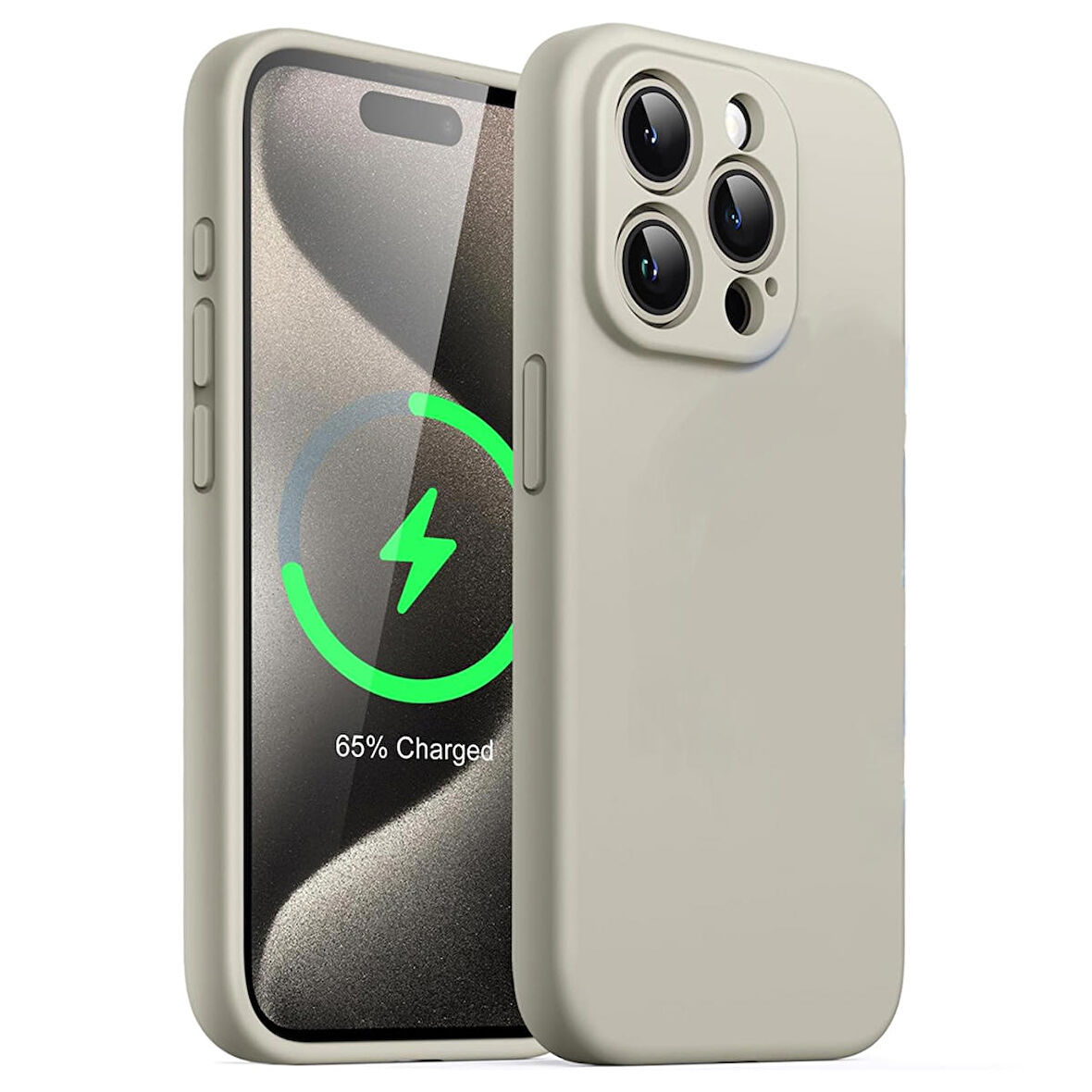 iPhone 15 Pro Kılıf Kamera Korumalı Lansman Silikon Kapak