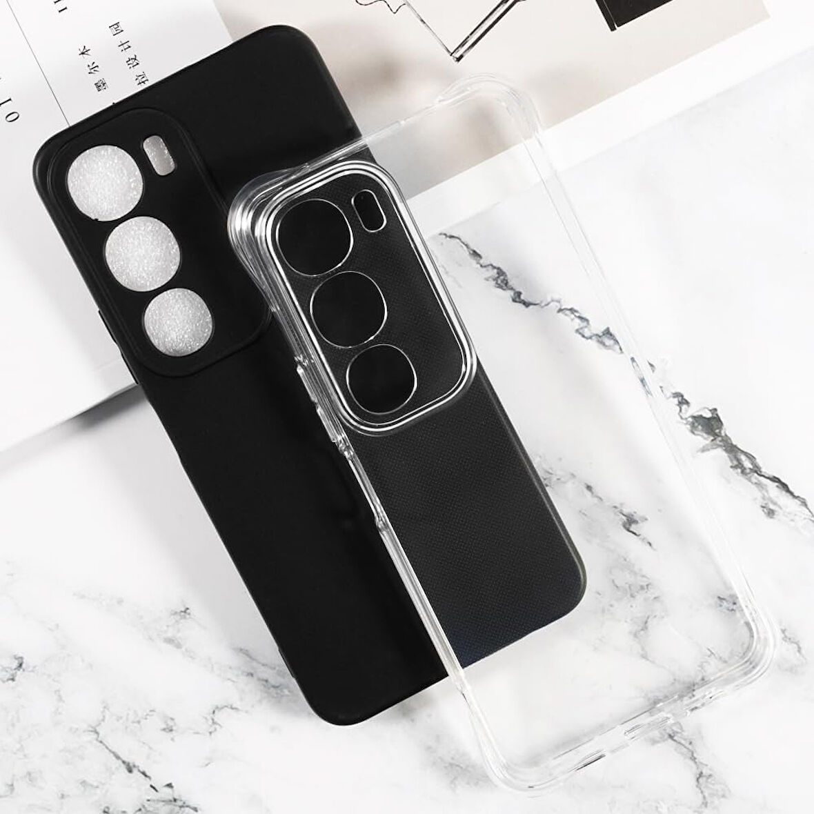 Vivo Y19s Kılıf Kamera Korumalı Silikon Şeffaf Kapak