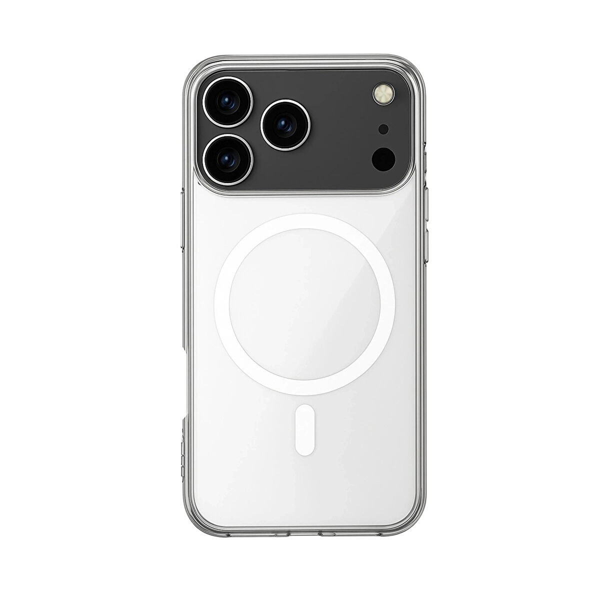 iPhone 17 Pro Kılıf Magsafe Özellikli Şeffaf Silikon Kapak