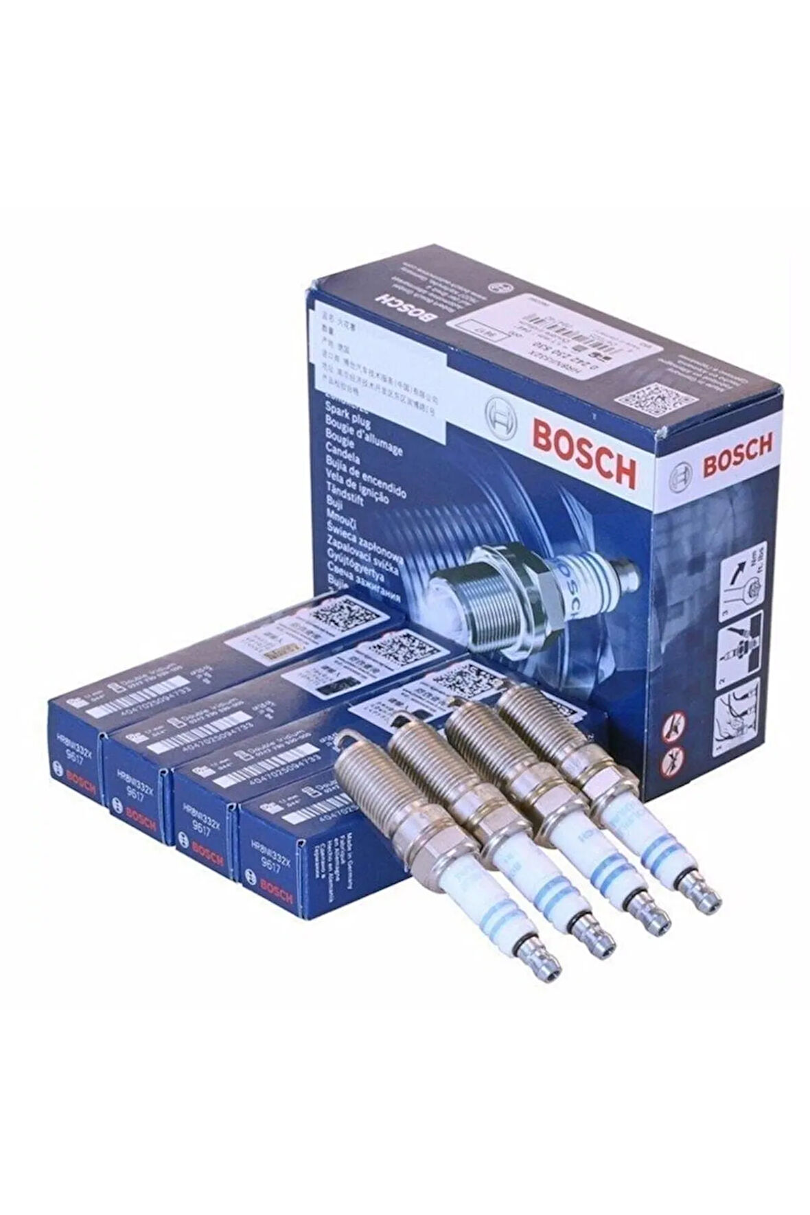 Bosch Tofaş Doğan Şahin Kartal Ateşleme Buji Takım/reno 19/r19/reno 9/r9/reno 11/r11/lada/0241235755