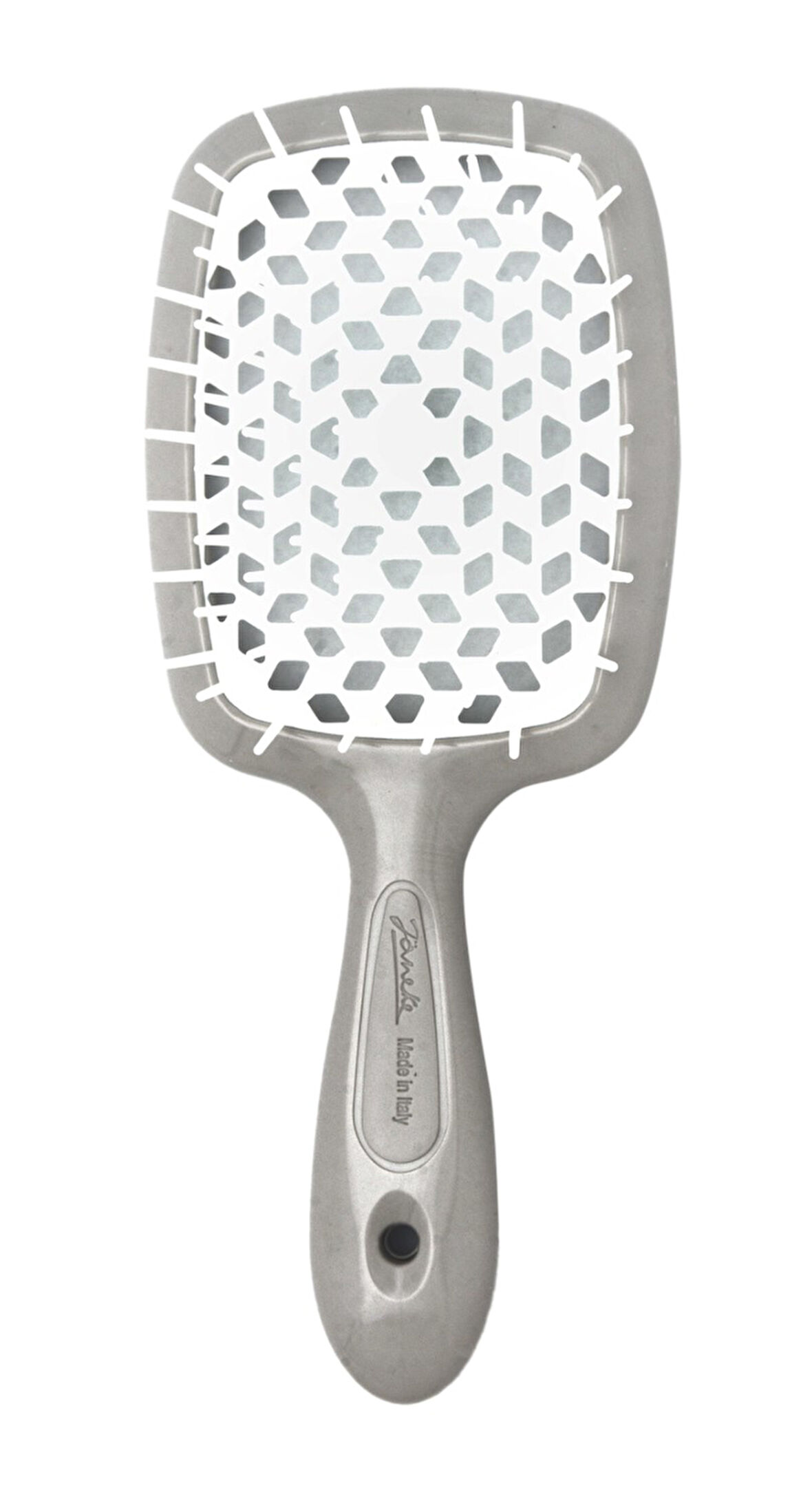 Janeke Superbrush Gri Beyaz Saç Fırçası