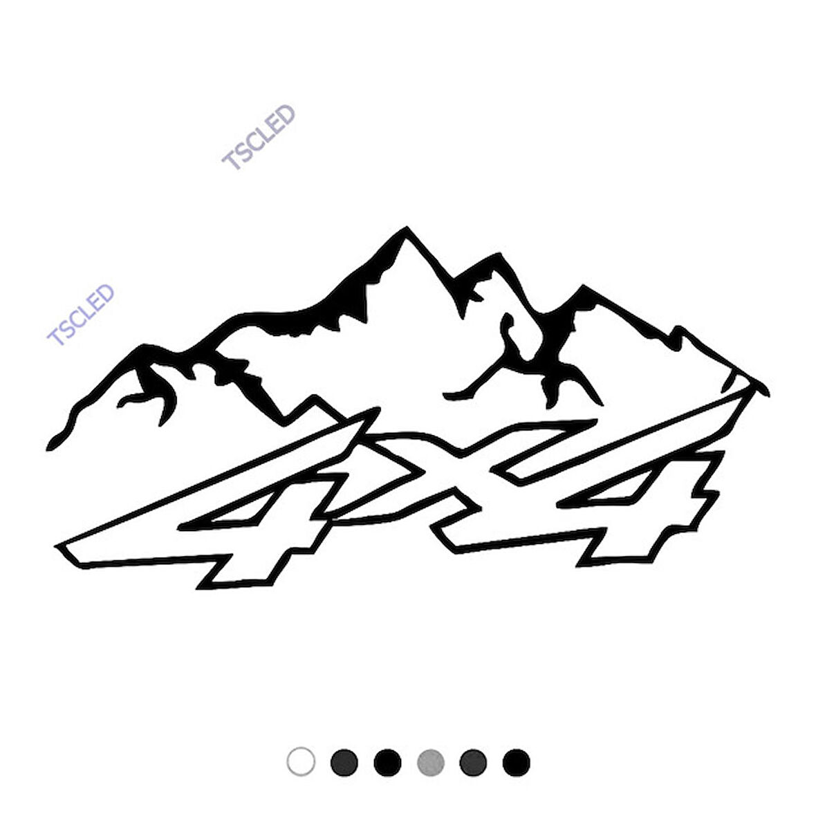 4x4 Dağ Off Road İçin Sticker 15cm