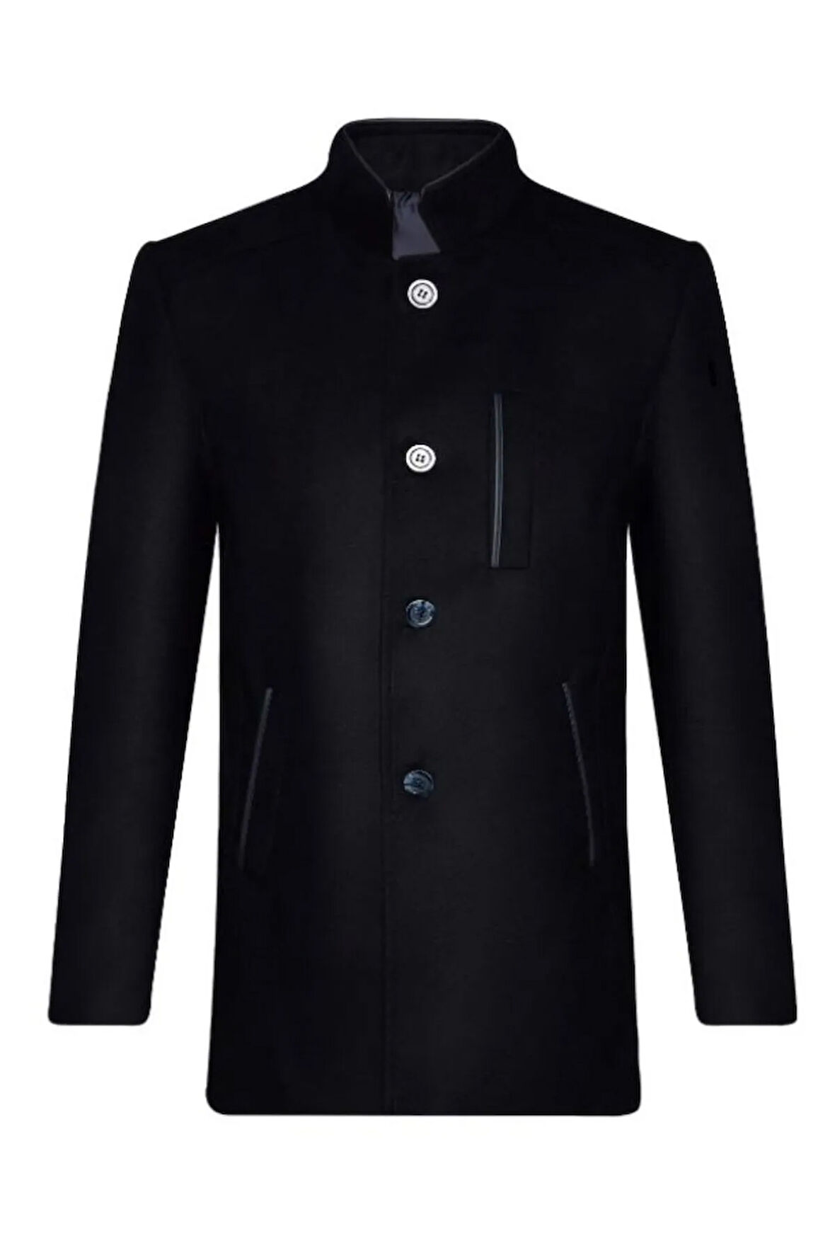 HAKİM YAKA LACİVERT KABAN