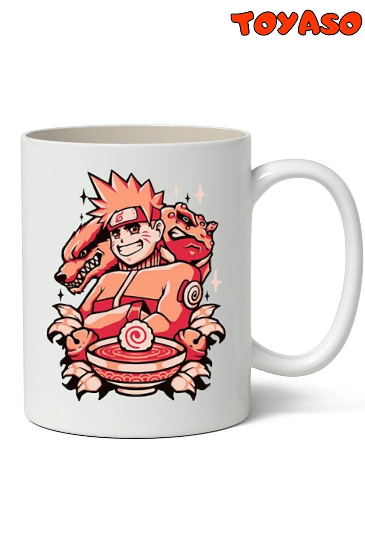 Naruto Uzumaki Kurama Anime Temalı Kupa Bardak - Arkadaşa Sevgiliye Hediye Kupa Bardak