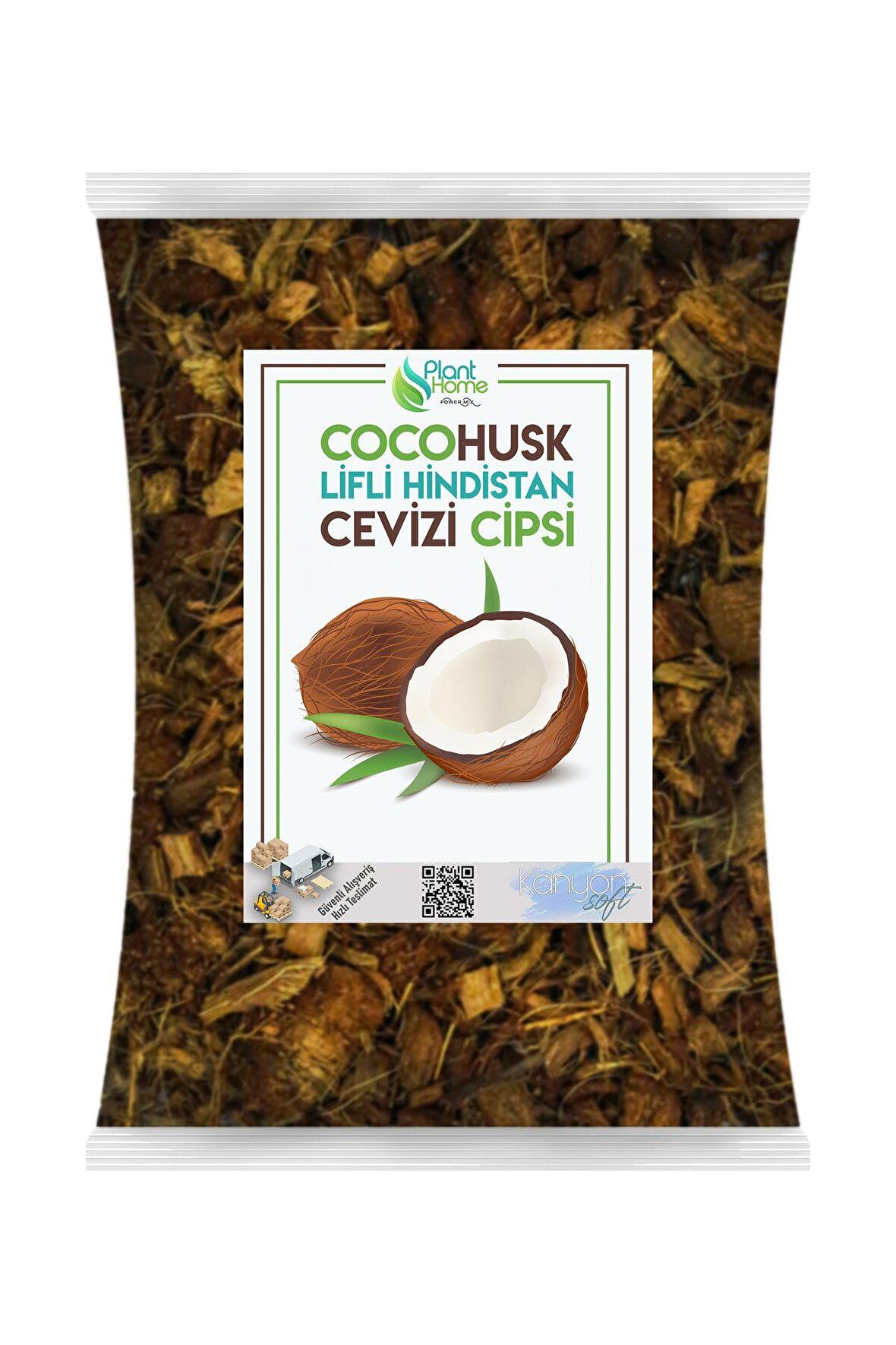 Planthome Powermix Cocohusk Orkide Bakımı Için Hindistan Cevizi Cipsi 1 Litre CocoHusk