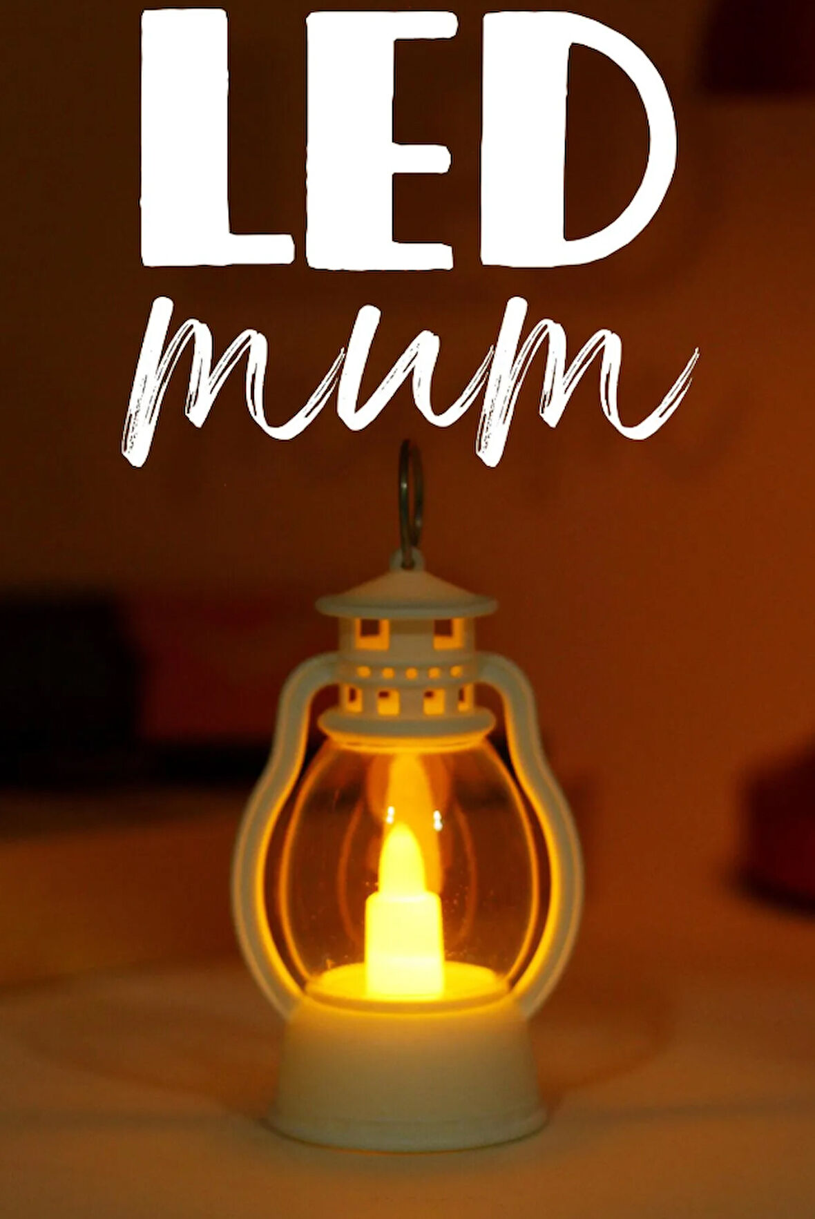 Led Mum Mini Kamp Tipi 1 Adet Pil Dahil Dumansız Alev Ledli  Dekor Işığı Beyaz PT430