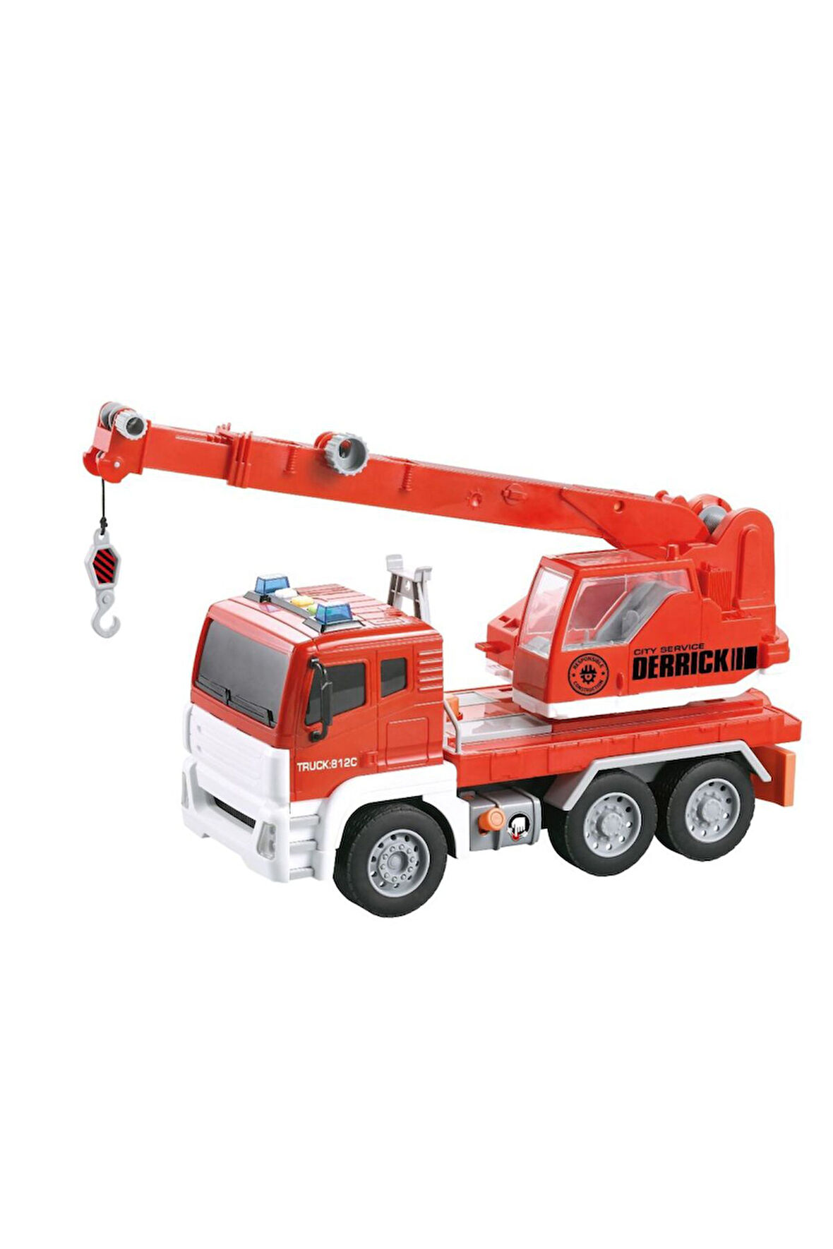 Sürtmeli Sesli Işıklı Vinç Kamyonu Oyuncak Vinç Araba OYUNCAK VİNÇ KAMYONU İNŞAAT ARAÇLARI KAMYON