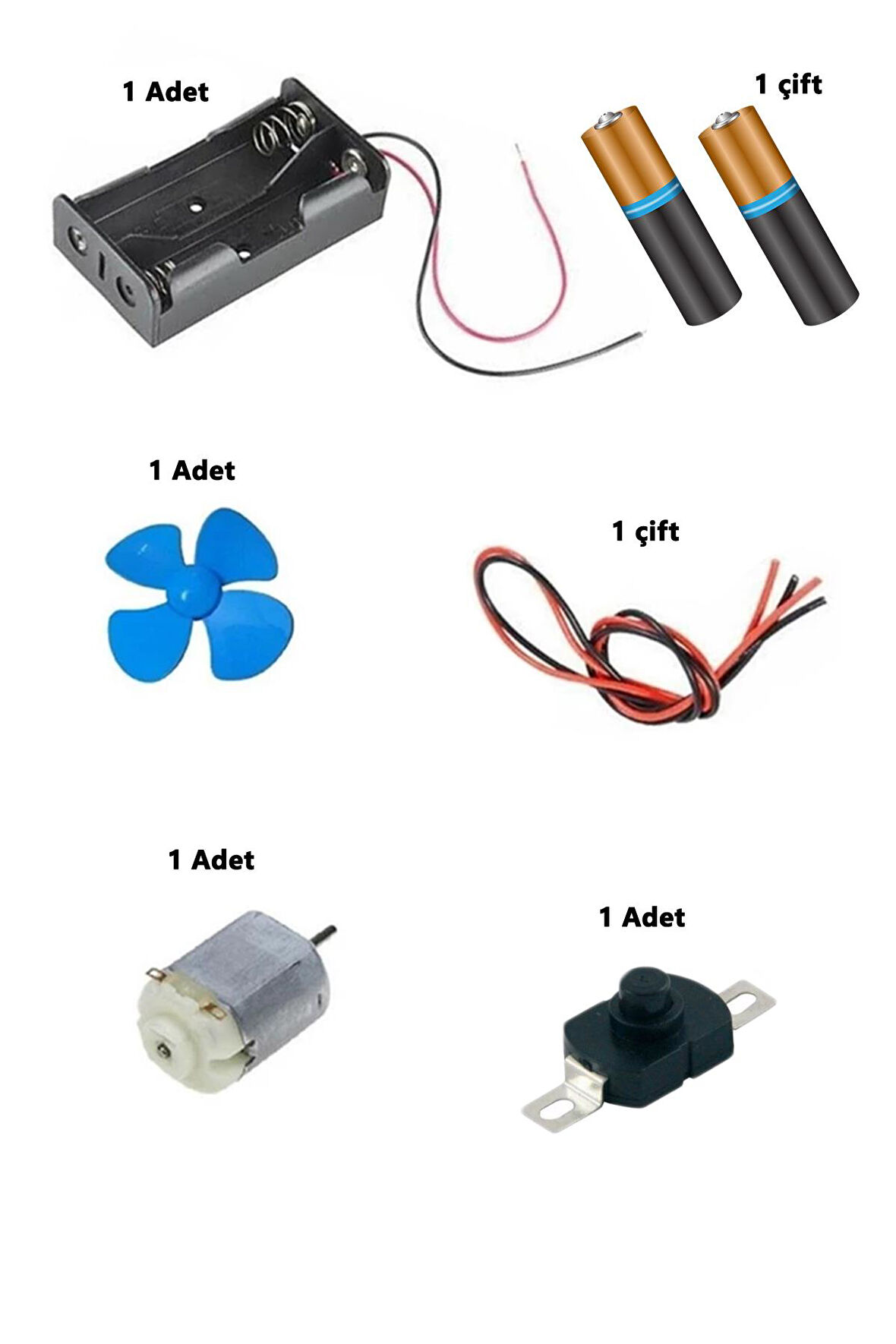 Elektirik Deney Seti - Ortaokul Deney Seti Fen Dersi Deneyi Elektirik Deneyi