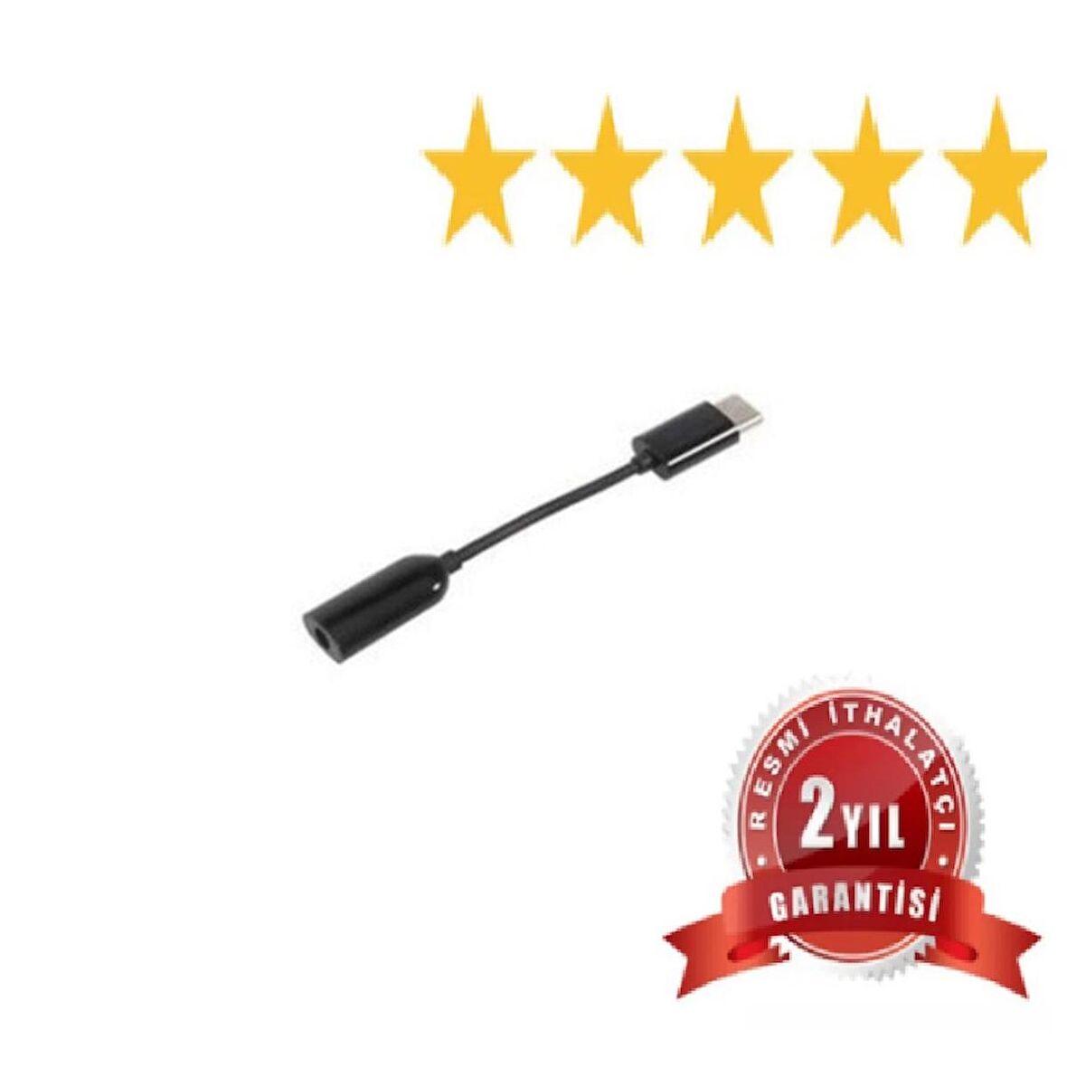 Axya Xiaomi Uyumlu Type-c 3.5mm Audio Kulaklık Jack Dönüştürücü Siyah