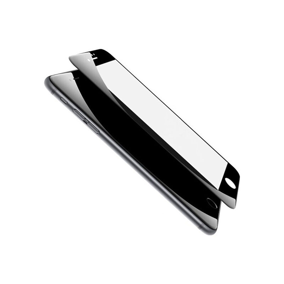 Iphone 8 Tam Kaplayan Kırılmaz Cam Koruyucu 5d 9d Siyah