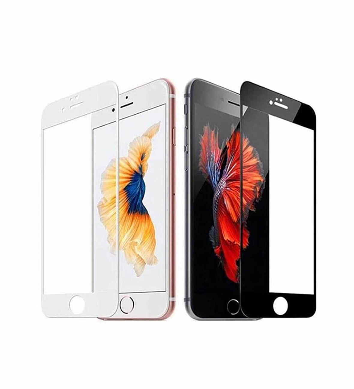 Iphone 6 Plus Tam Kaplayan Kırılmaz Cam Koruyucu 5d 9d Siyah