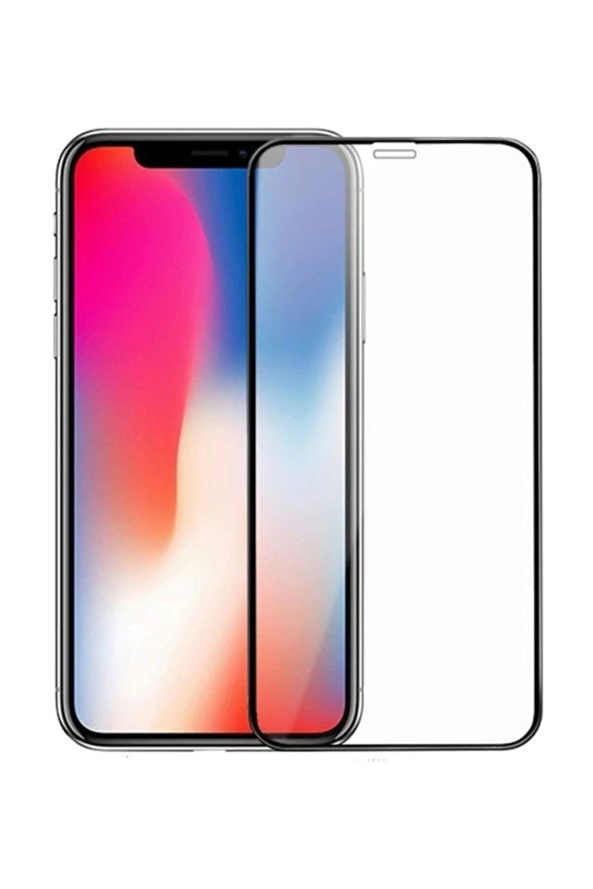 Iphone X Tam Kaplayan Kırılmaz Cam Koruyucu 5d 9d Siyah