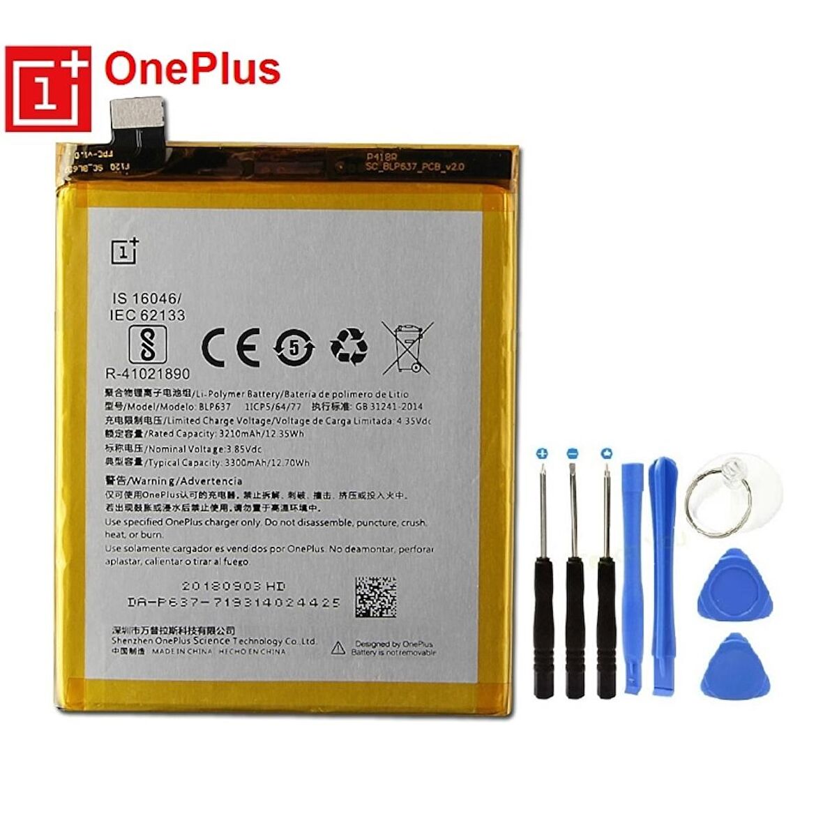 Oneplus 5 Pil Batarya Blp637 ve Tamir Seti