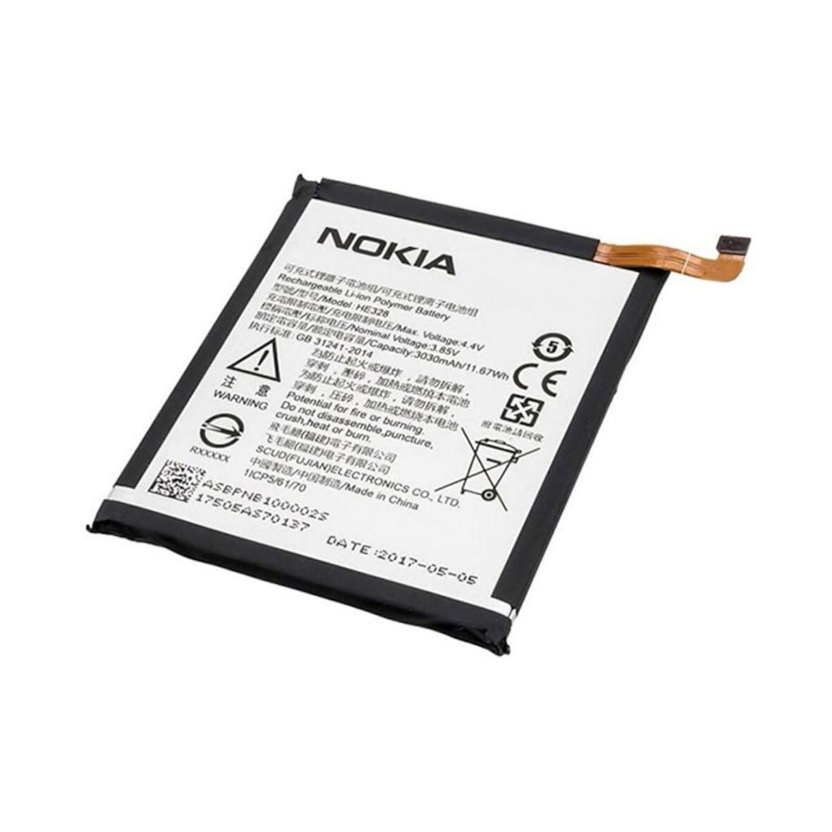 Nokia 8 Batarya He328 - 3030Mah