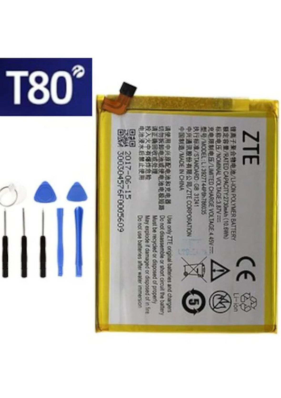 Turkcell T80 Pil Batarya Li3925T44P8H786035 ve Tamir Seti