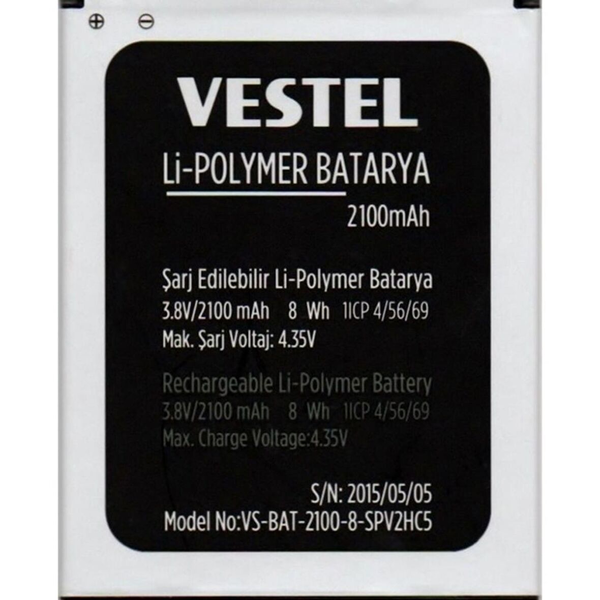 Vestel Venüs V3 5040 Pil Batarya 2100 Mah İthal