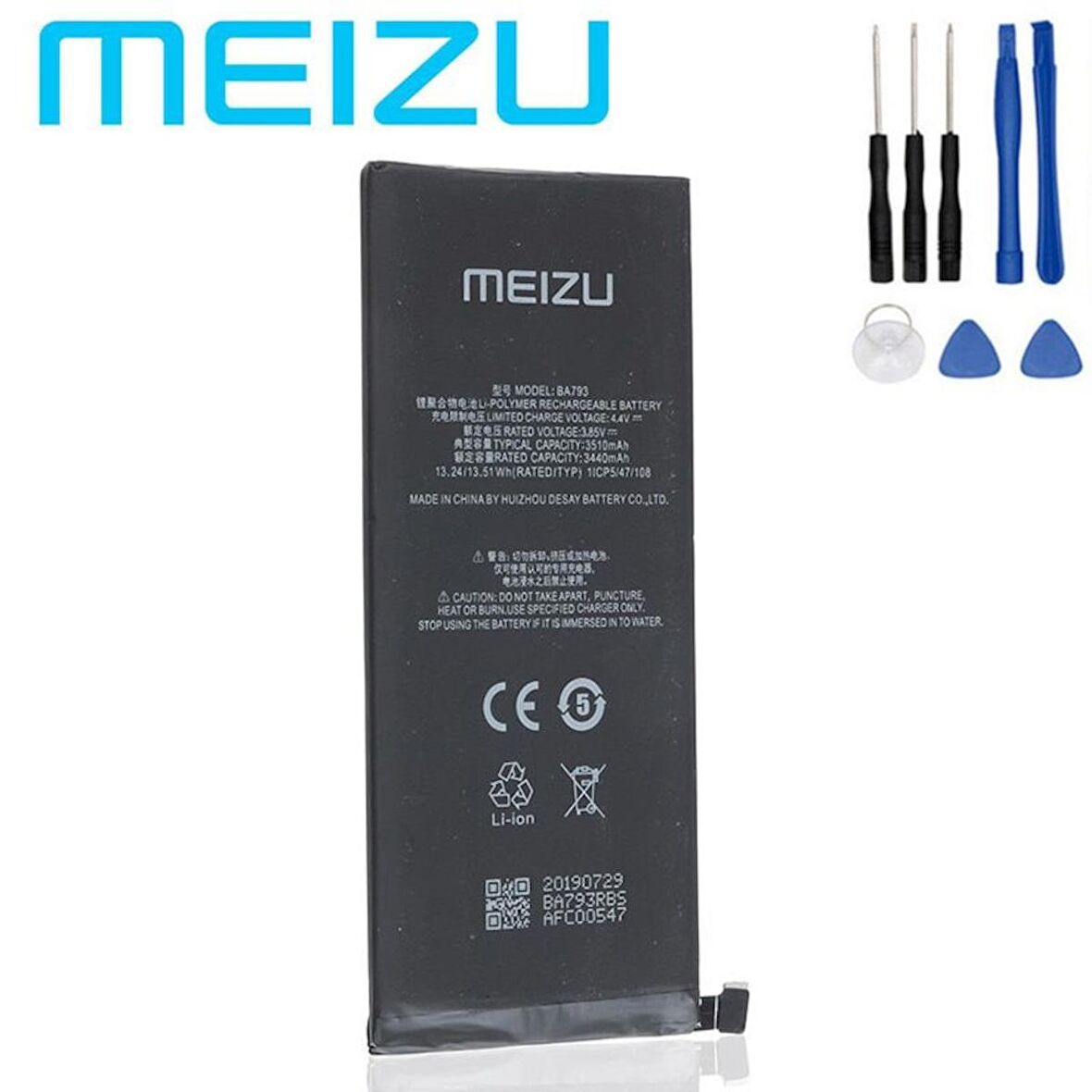 Meizu Pro 7 Plus Pil Batarya ve Tamir Seti Ba793