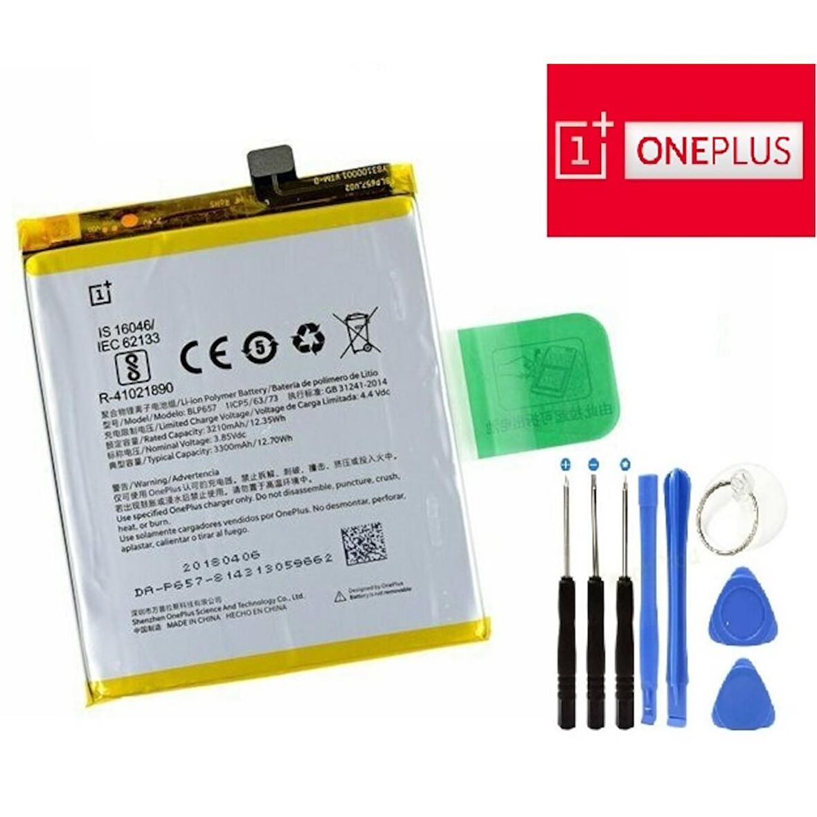 Oneplus 6T A6010 A6013 Pil Batarya ve Tamir Seti Blp685