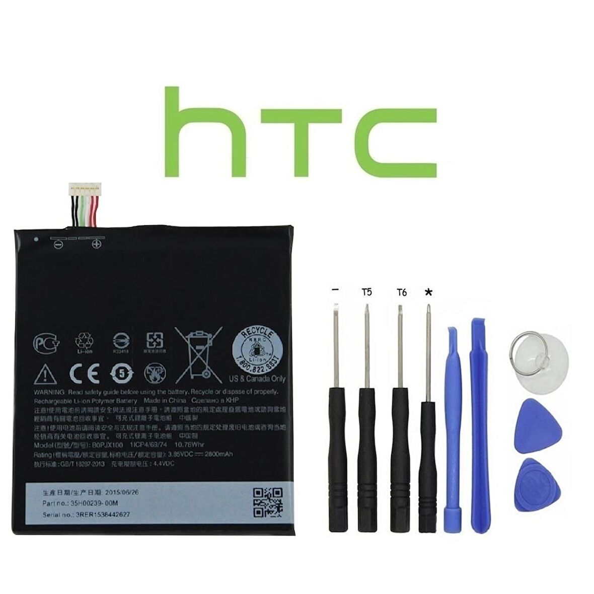 Htc Desire 830 Pil Batarya ve Tamir Seti B0Pjx100