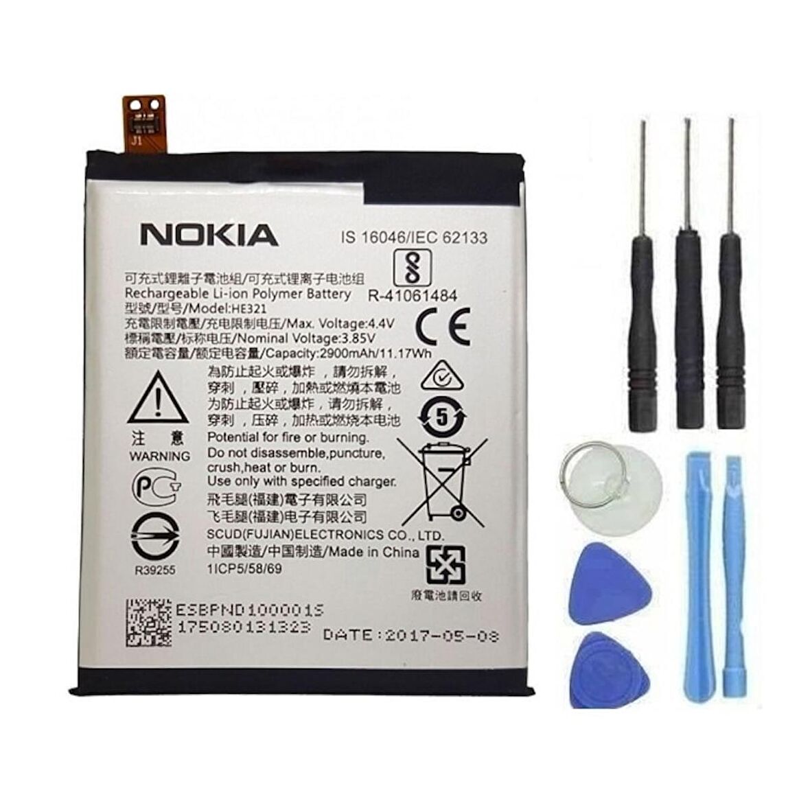 Nokia 5 Pil Batarya ve Tamir Seti He321