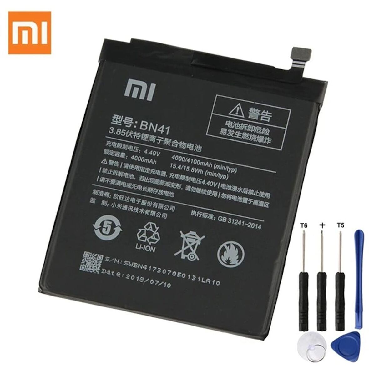 Xiaomi Redmi Note 4 Pil Batarya Bn41 ve Tamir Seti