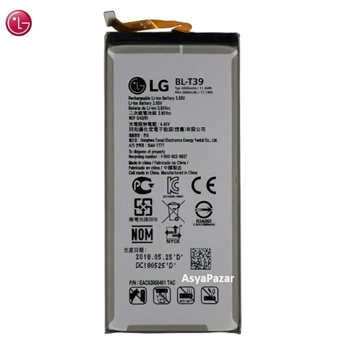 Lg G7/G7 Plus Bl-T39 Batarya Pil