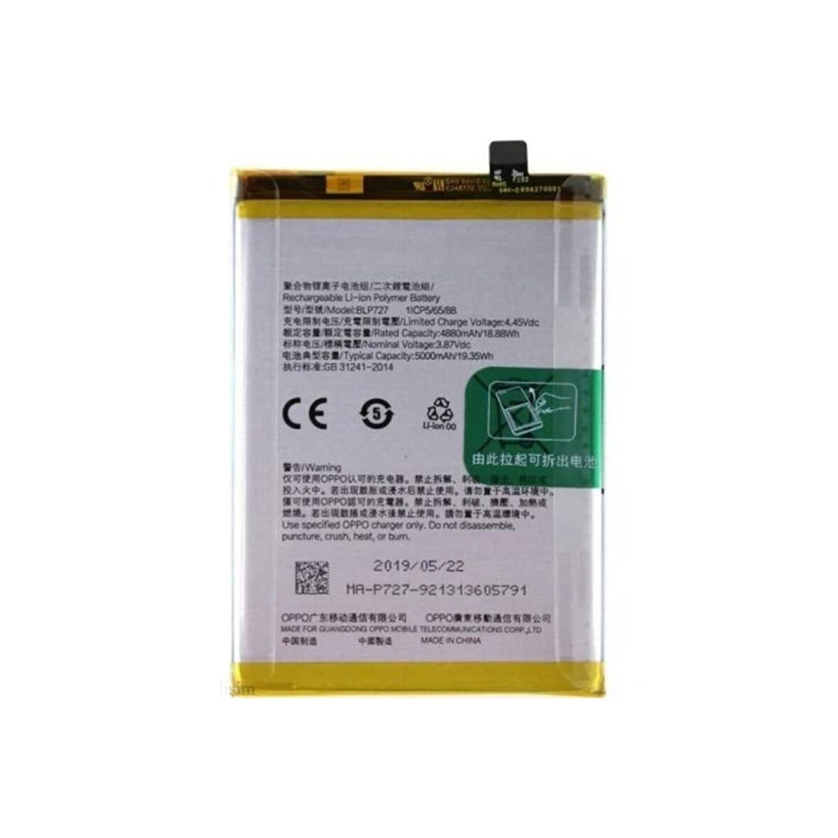 Oppo Reno 4 Blp791 Batarya Pil