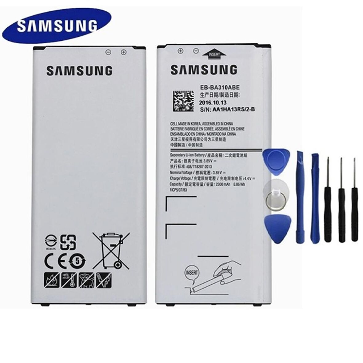 Samsung A3 A310 Pil Batarya Eb-Ba310Abe Tamir Seti